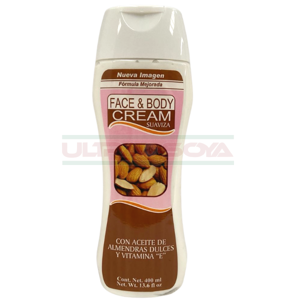 CREMA FACE & BODY ALMENDRAS C/400 ML